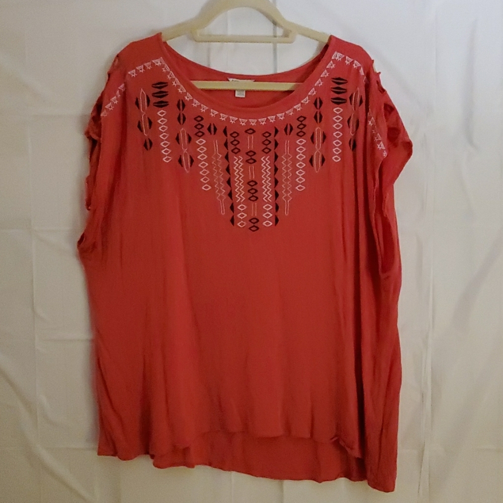 Orange casual top